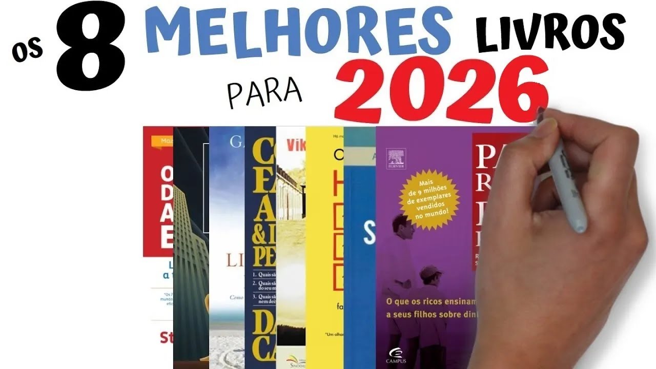 OS 8 LIVROS QUE VOCÊ DEVERIA LER EM 2026 | Seja Uma Pessoa Melhor