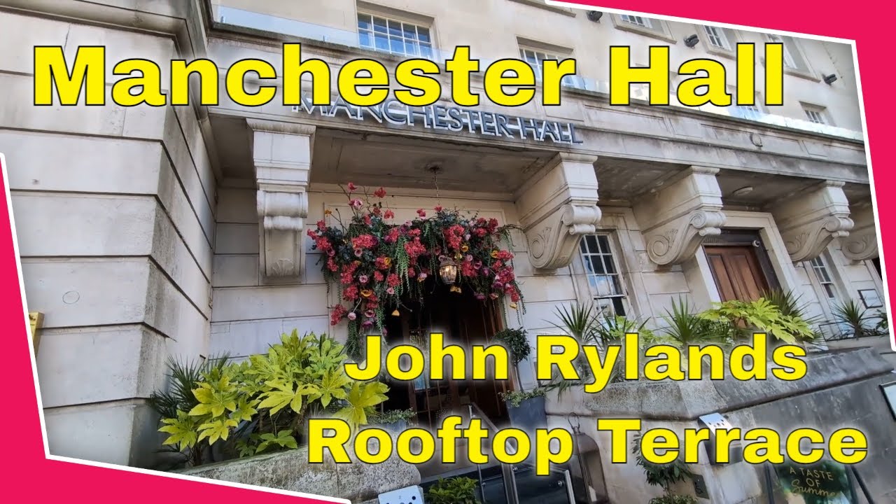 Manchester Hall, Wedding & Events Venue, John Rylands Rooftop Terrace, Boutique Venue