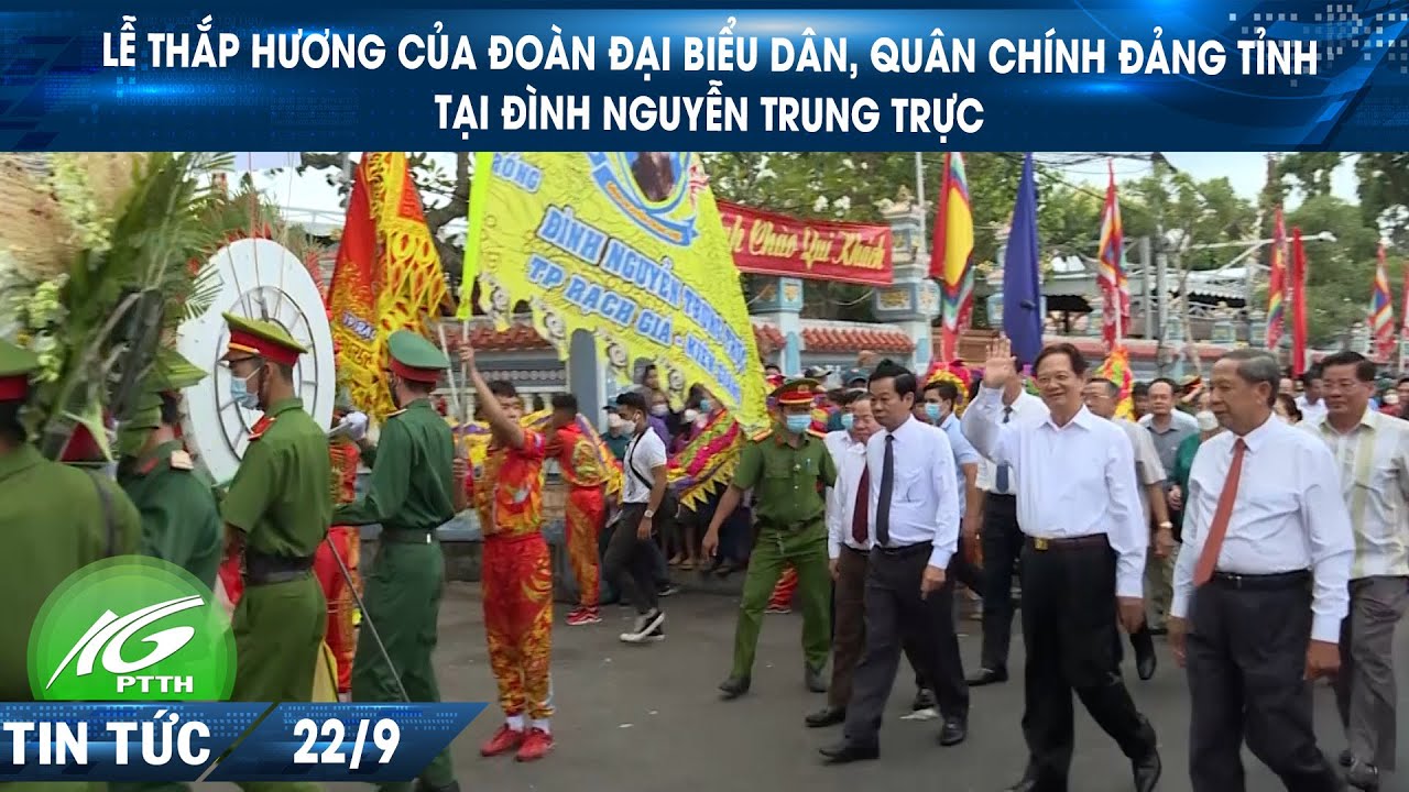 Lễ thắp hương của Đoàn đại biểu dân, quân chính đảng tỉnh tại Đình Nguyễn Trung Trực | THKG