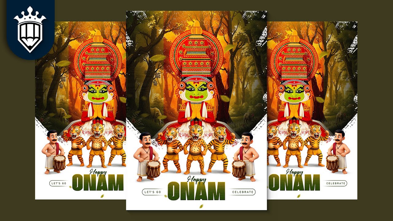 Happy Onam Poster Design in | Photoshop 2025 Tutorial |