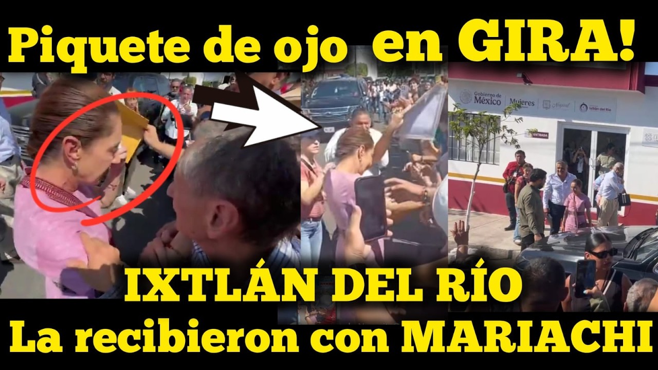 ESTO FUE LO QUE PASO EN NAYARIT! PRESIDENTA SUFRE PIQUTE EN SU OJO