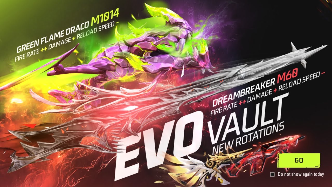 New M60 EVO GUN | M1014 EVO MAX VAULT RING EVENT | MP5 EVO GUN #ffnewevent #garenafreefire #ff #game