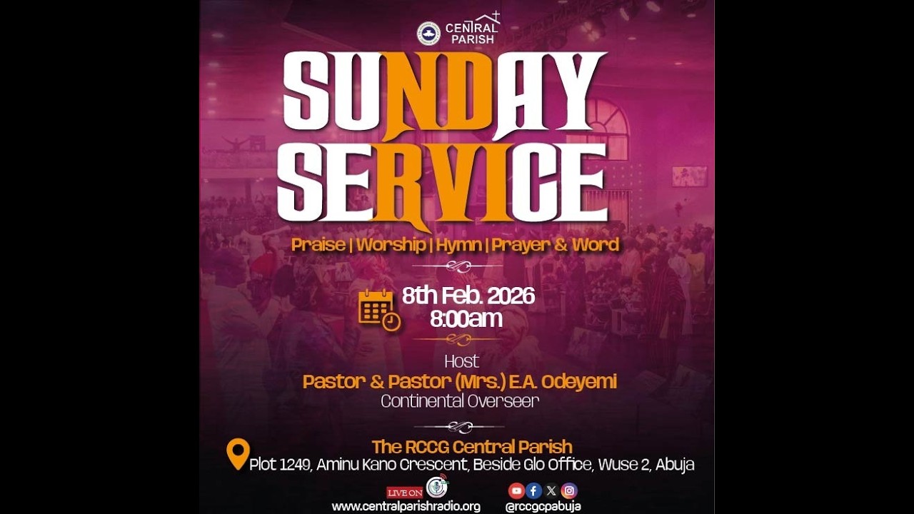 RCCG CP SUNDAY SERVICE//08-02-2026