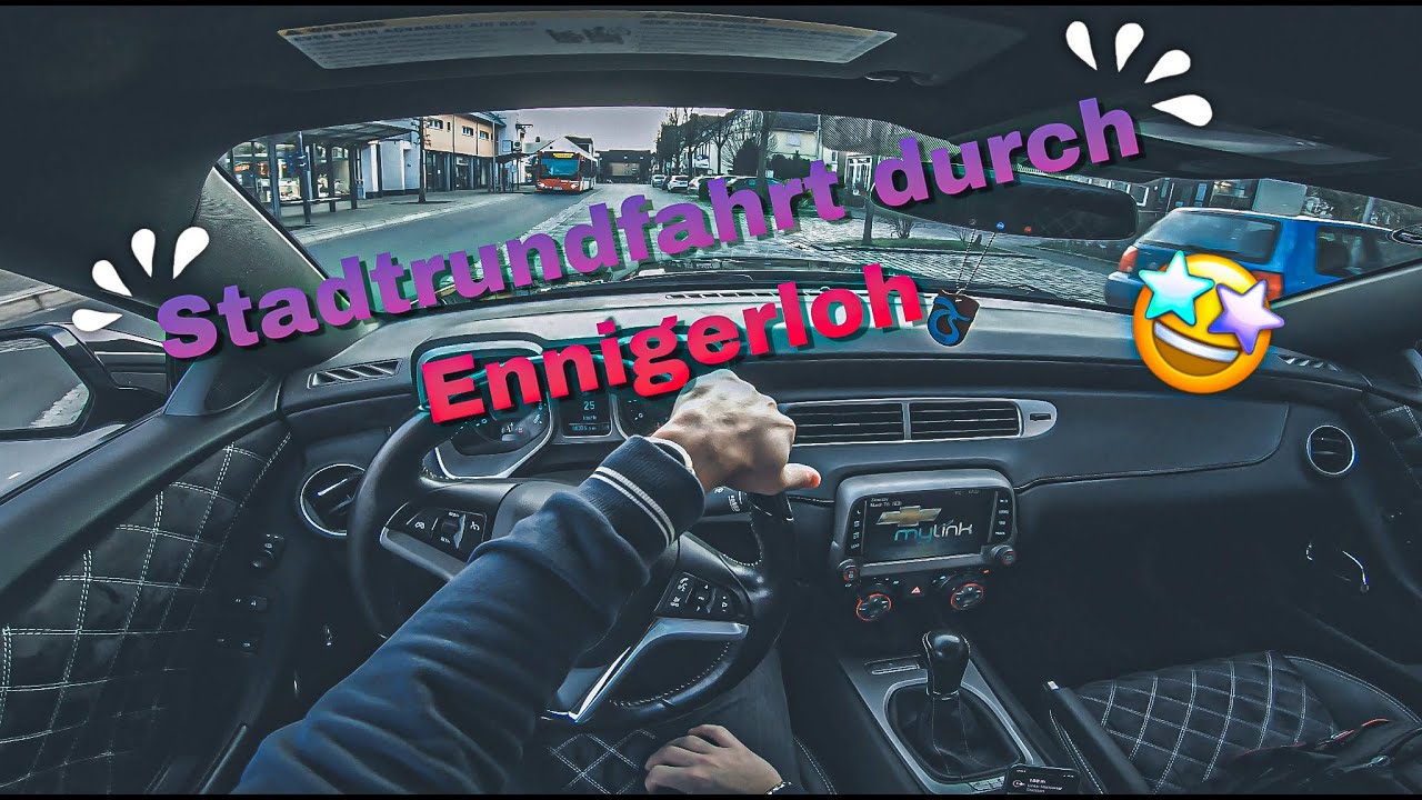 Stadtrundfahrt durch Ennigerloh | POV Drive (4K)| Chevrolet Camaro + Sound