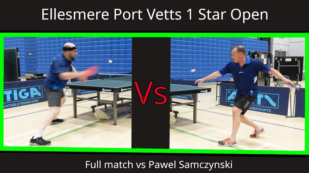 Great match: Vetts 1 star table tennis tournament: Steven Daniels vs Pawel Samczynski  #tabletennis