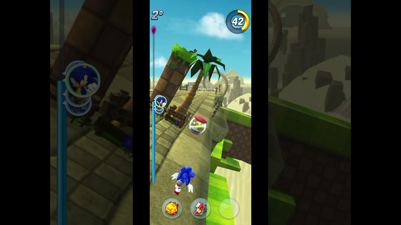 Sonic e junior jogando Sonic Forces 