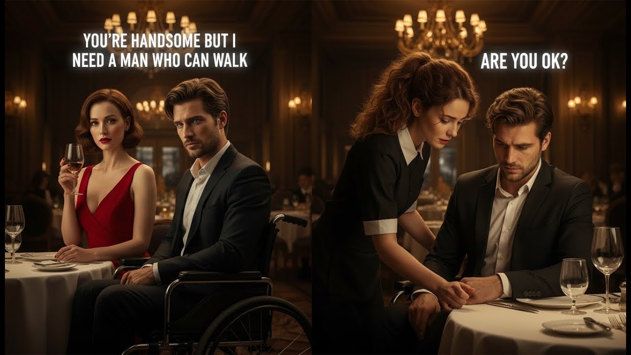 Wheelchair Billionaire Humiliated on a Blind Date… Then the Waitress Did Something Unexpected