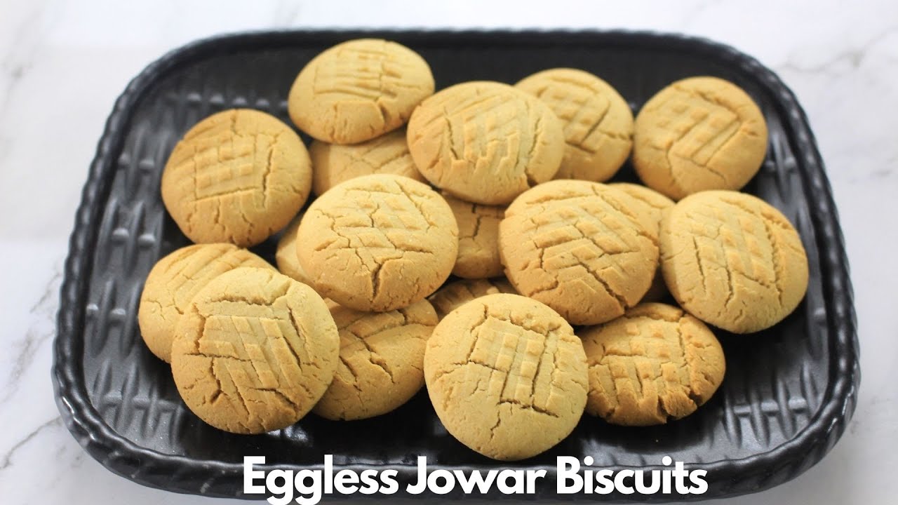 Eggless Jowar Biscuits | ज्वारीच्या पिठाची बिस्किट्स | Healthy Recipe