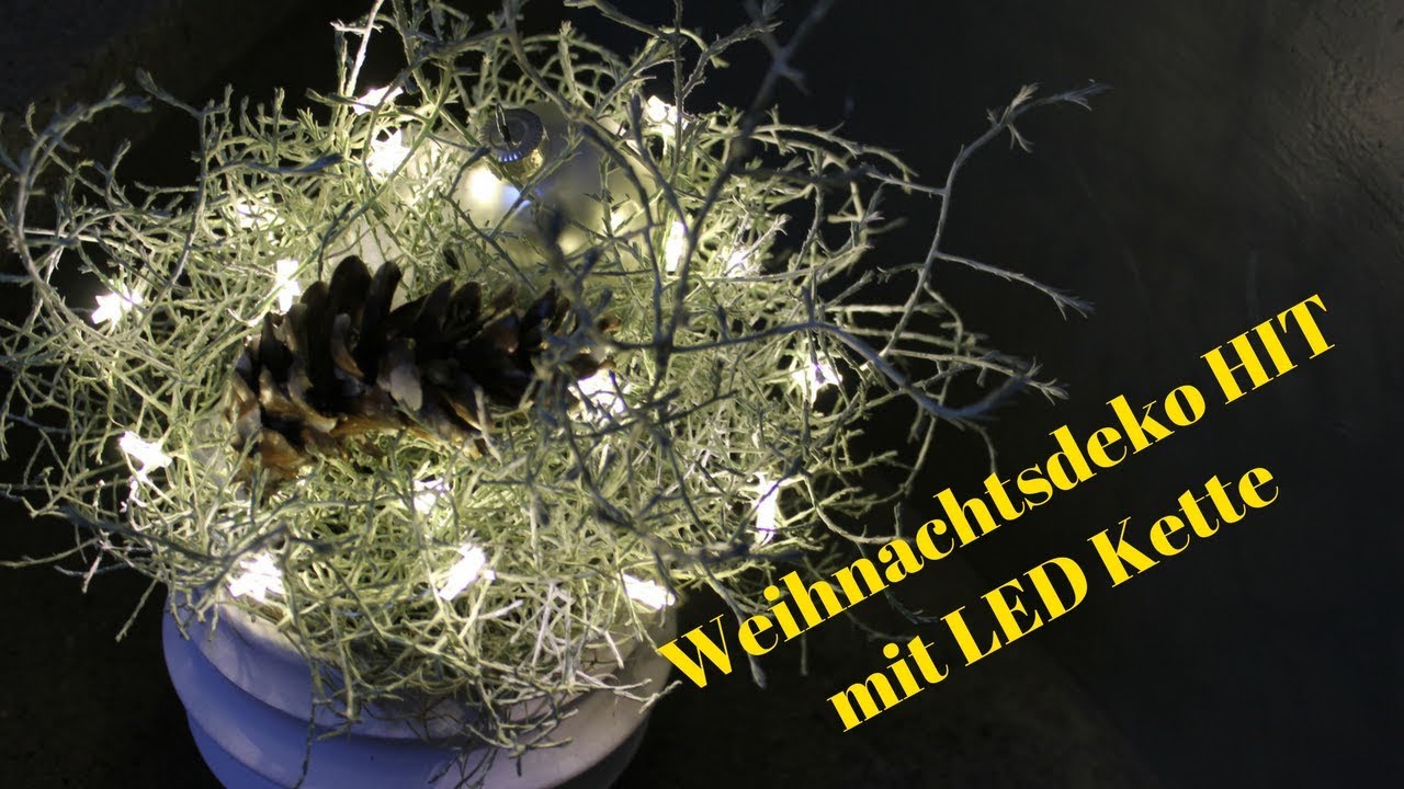 Weihnachtsdeko HIT - LED Kette in Silberköpchen - Blickfang in dunklen Tagen