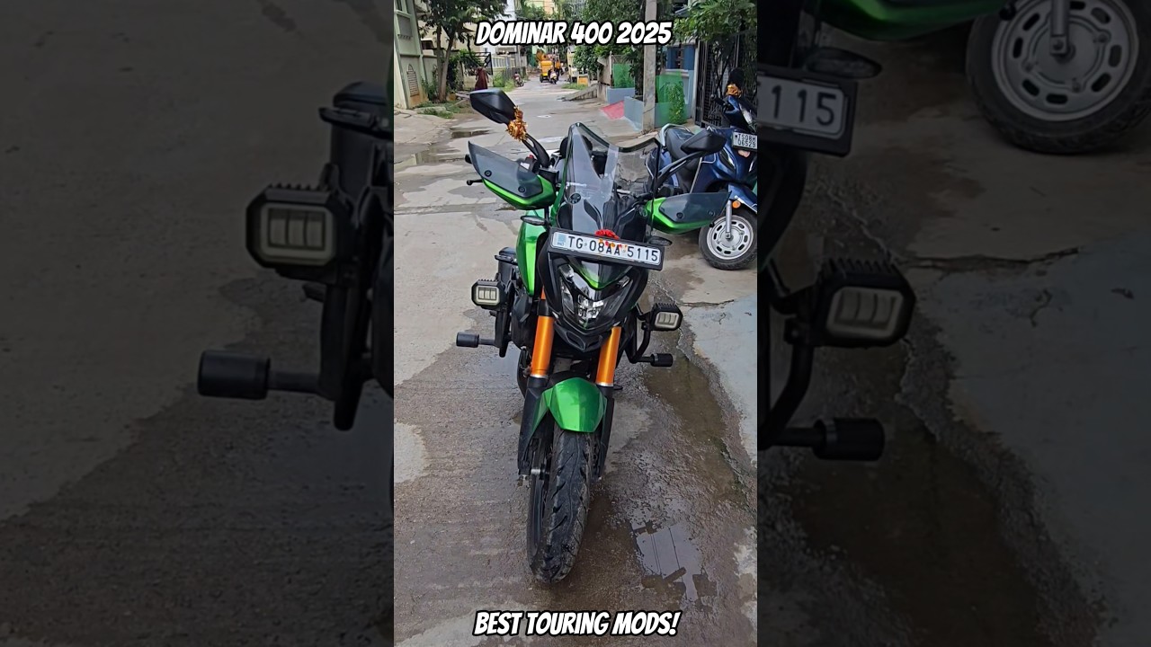 New Bajaj Dominar 400 2025 Modifications! Best Touring Mods on Dominar 400! #bajaj #dominar400