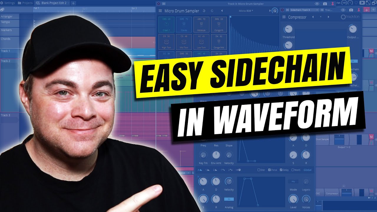 Как использовать сайдчейн в обучающем руководстве Tracktion Waveform
