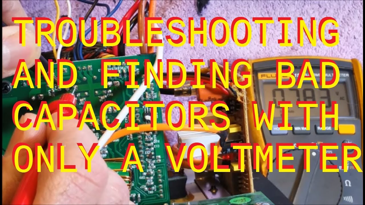 Monitor Audio RSW12 Repair. Finding Bad Capacitors With A Volt Meter