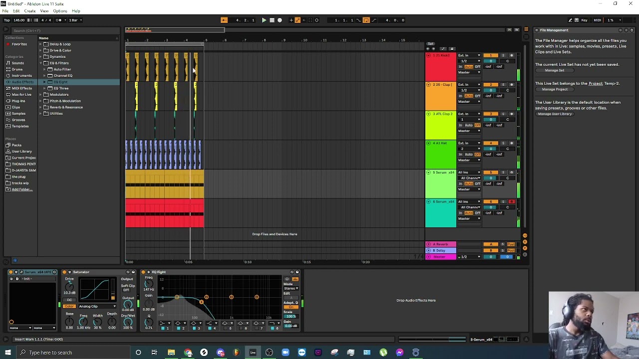 Dizzy III OG riddim in Ableton