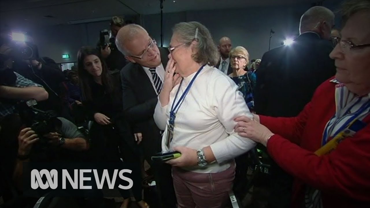 Woman knocked over during ScoMo egging says she didn't know what had happened | ABC News