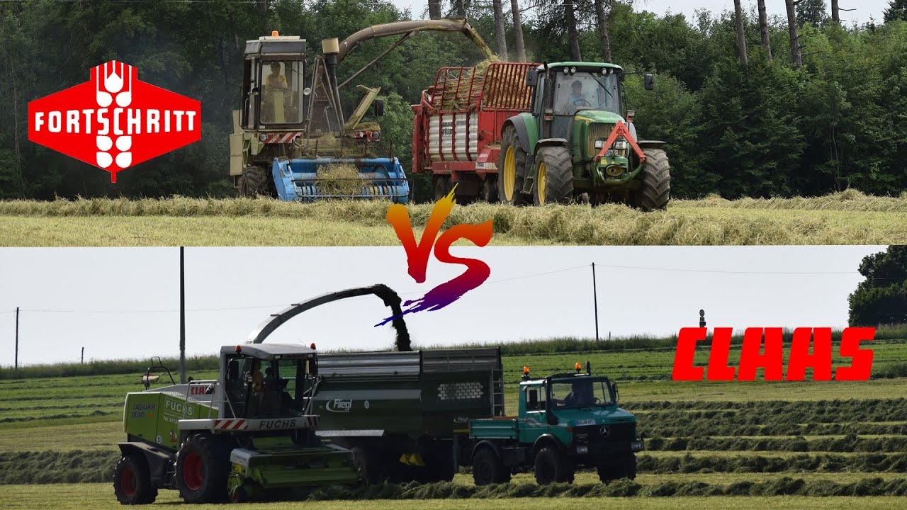 Gras Häckseln Alt vs. Neu|Jaguar 830|Fortschritt e281|John Deere 7700|Deutz 6210 C Shift|2019 |FHD