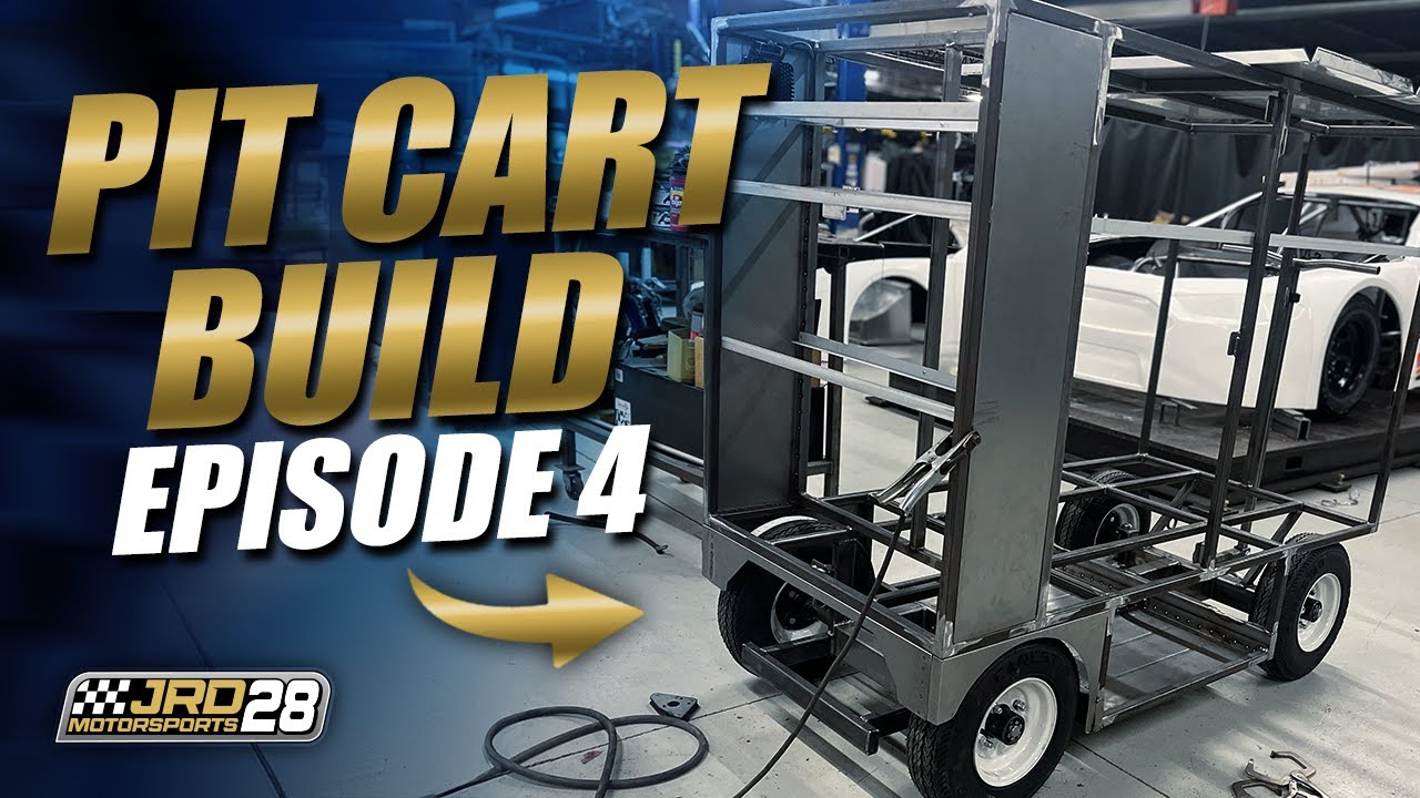 DIY NASCAR Style Racing Pit Cart Build: Episode 4 – Frame Done, Ready for Paint!