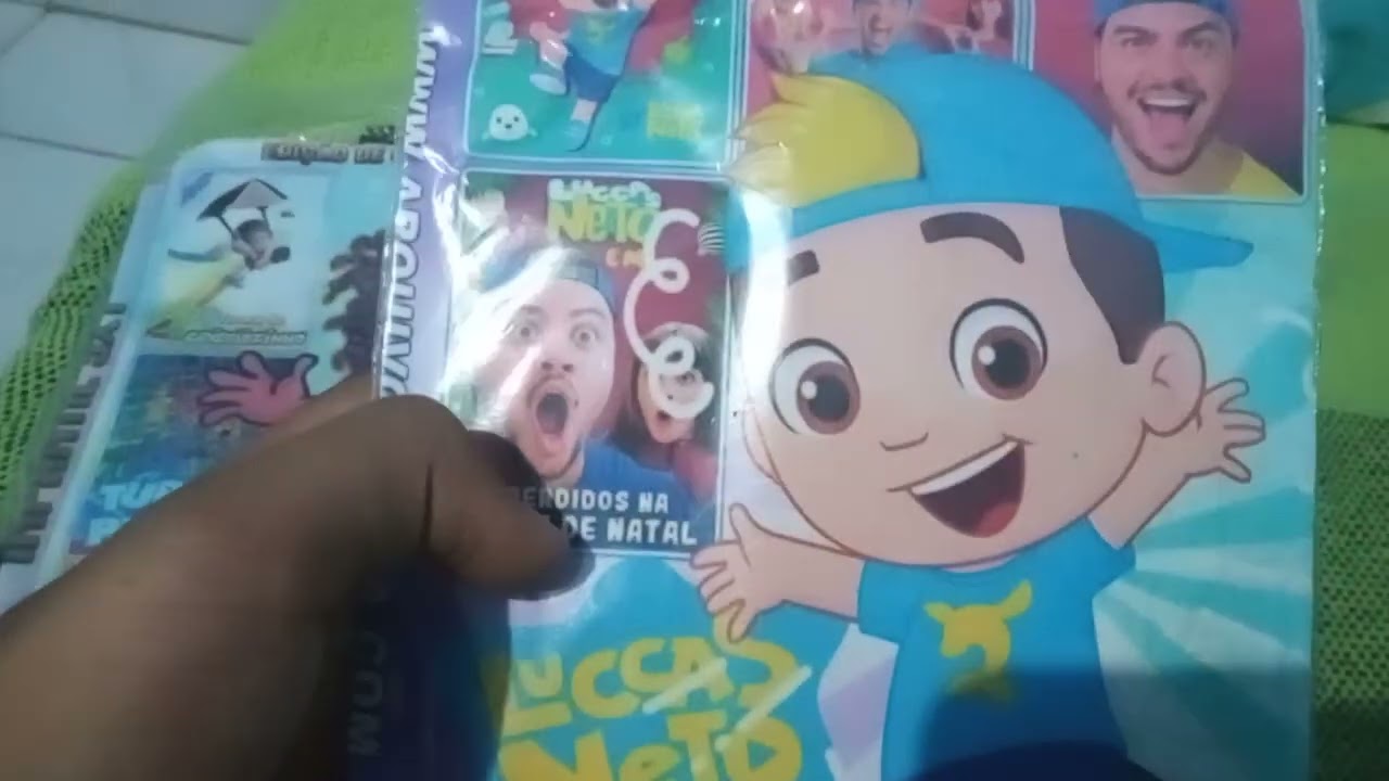 Menu dvd infantil 3x1 e luccas neto 4em1