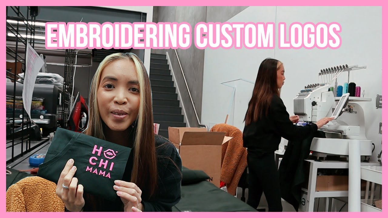 HOW TO EMBROIDER CUSTOM LOGOS!