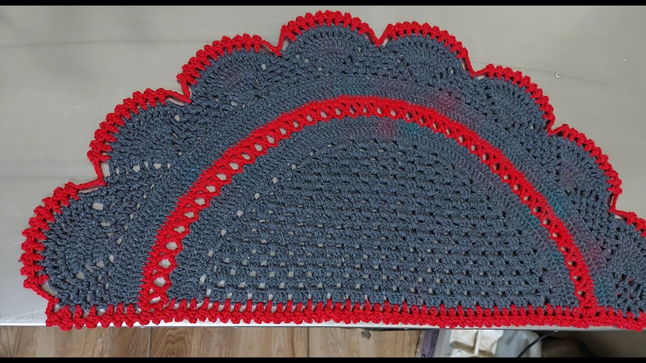 Tapete media luna (doily crochet) tutorial paso a paso ‐ Aprendamos Crochet