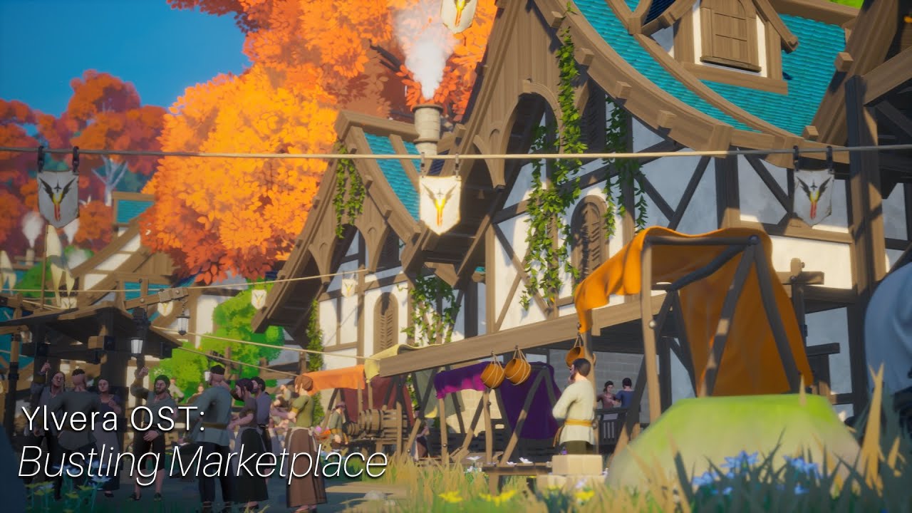 Bustling Marketplace [Ylvera OST] - Adventure Fantasy Town Music RPG DND Video Game BGM #noai