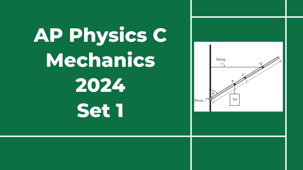2024 AP Physics C Mechanics Set 1 Free Response Solutions