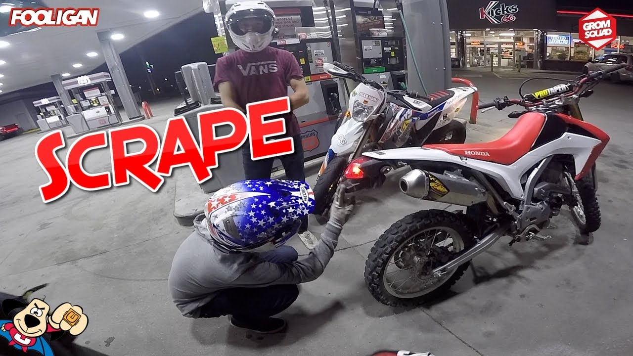 Supermoto Night Ride | DRZ Backfires | She's HYPED