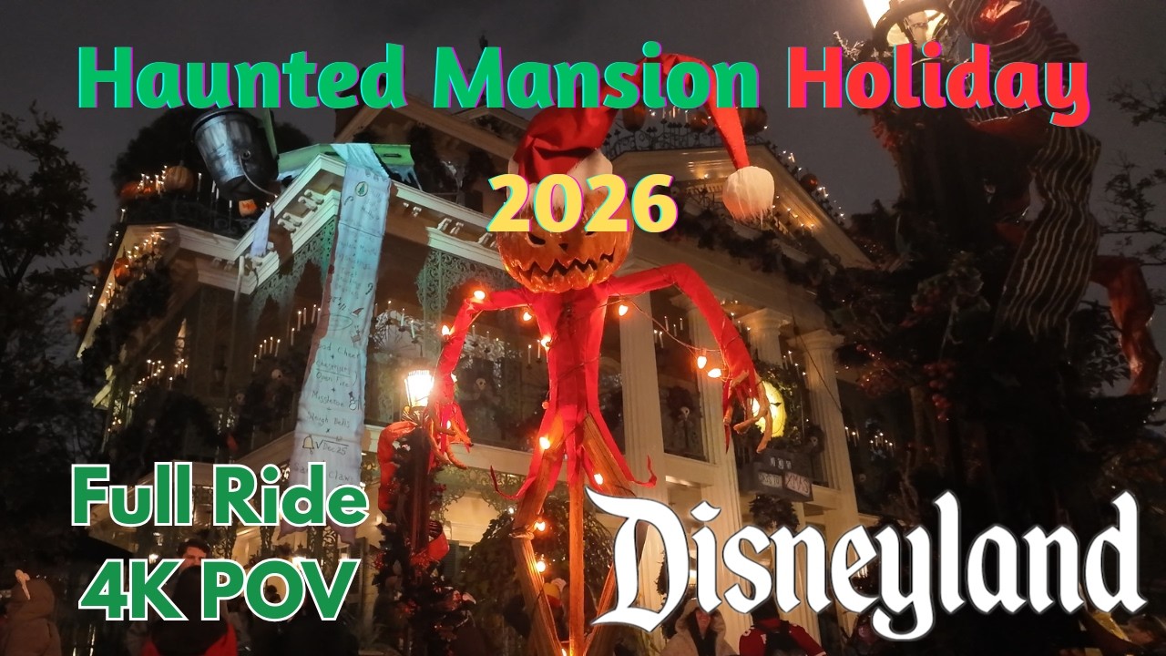 Haunted Mansion Holiday Ride POV 4K | Disneyland January 2026