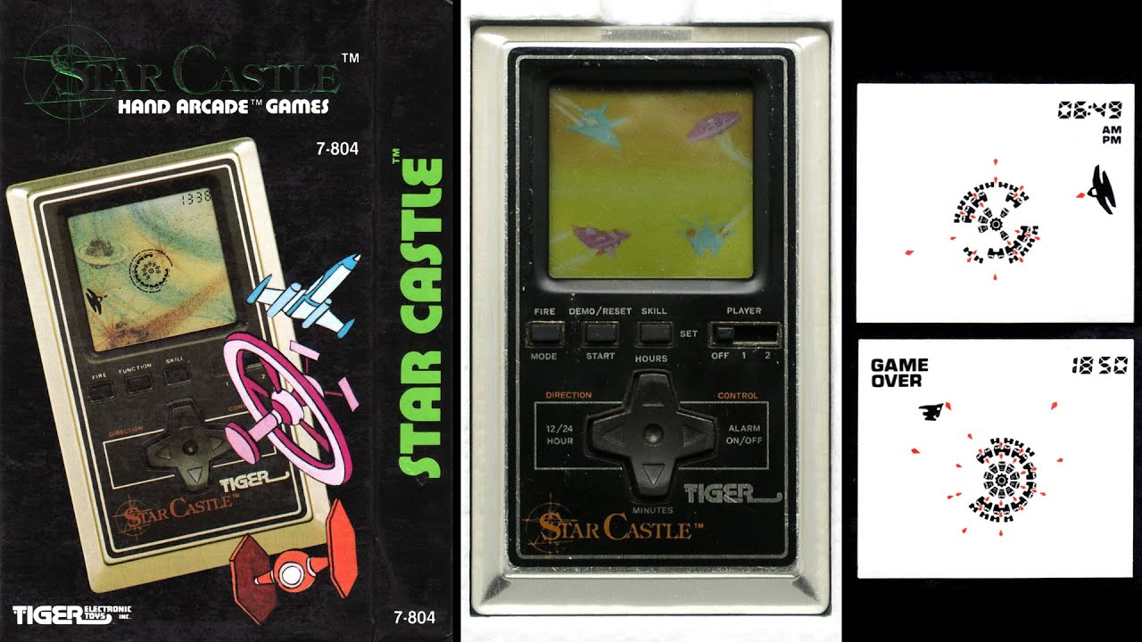 Tiger Star Castle handheld LCD electronic game from 1982