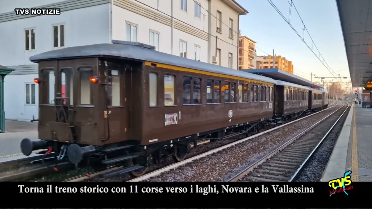 TORNA IL TRENO STORICO CON UNDICI CORSEVERSO I LAGHI MAGGIORE E DI COMO, NOVARA E LA VALLASSINA