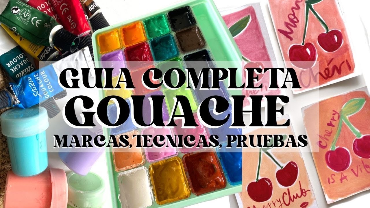 GOUACHE GUIA COMPLETA- Cúales comprar-probamos HIMI , PEBEO, PELIKAN Y KURETAKE -DEBES saber esto