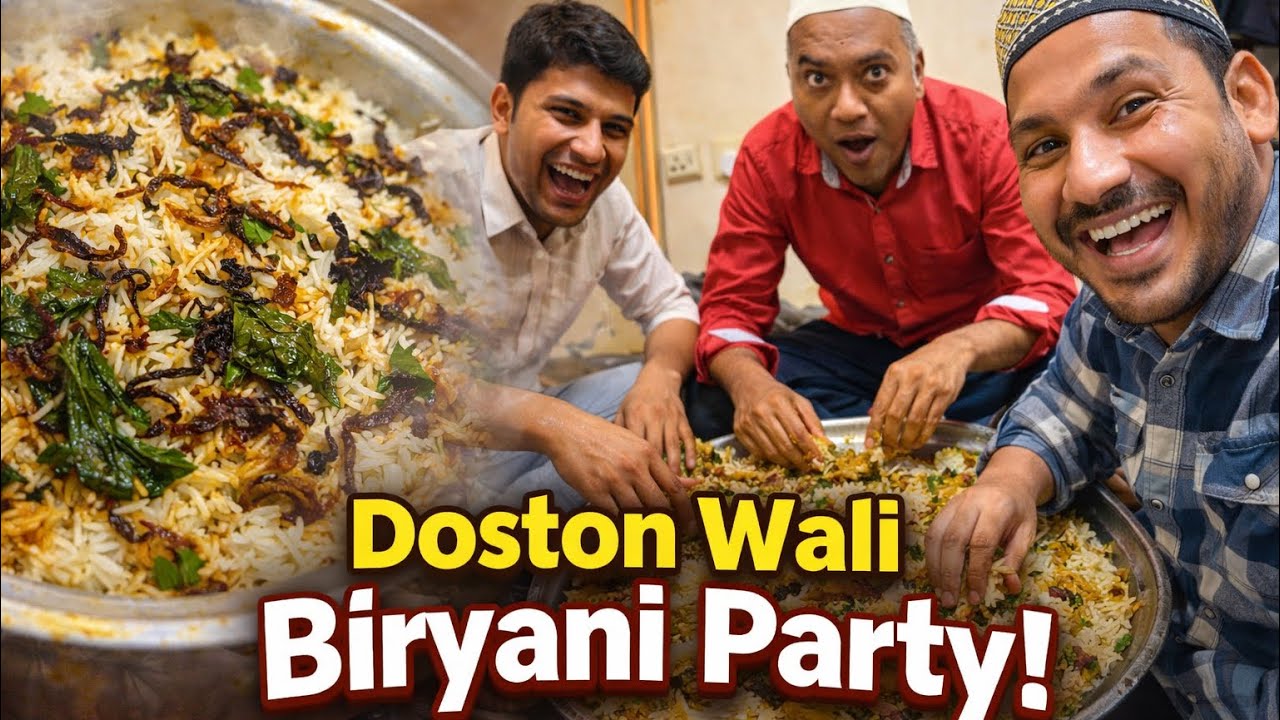 Aaj dosto ke liye Special Biryani banayi | Namaz ke baad milkar khaya.