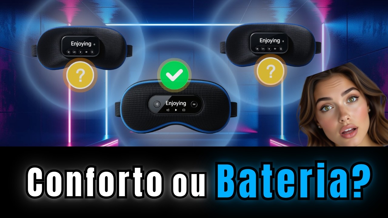 Máscara de Dormir Bluetooth: Conforto ou Bateria? Qual Vale Mais a Pena?