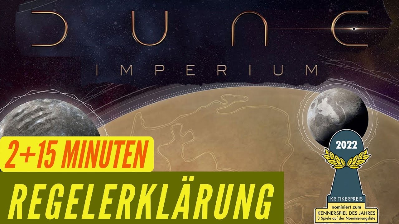 Dune Imperium Regeln Anleitung - Brettspiel Nominiert zum KENNERSPIEL