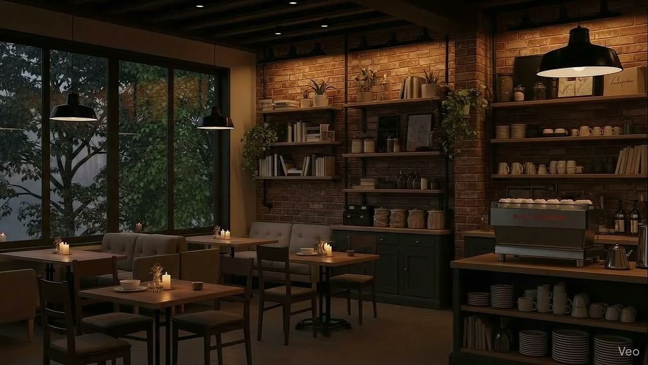 [ #RainyDayJazz #16] Relaxing Jazz for Study, Work & Focus | Cozy Coffee Shop Ambience