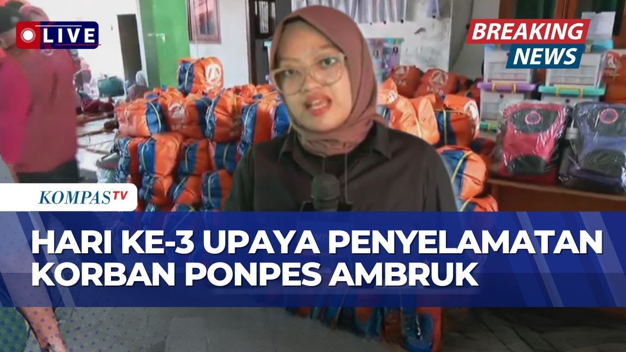 [LIVE] Update Upaya Evakuasi Korban Ponpes Ambruk, 38 Orang Masih Terjebak di Tengah Reruntuhan