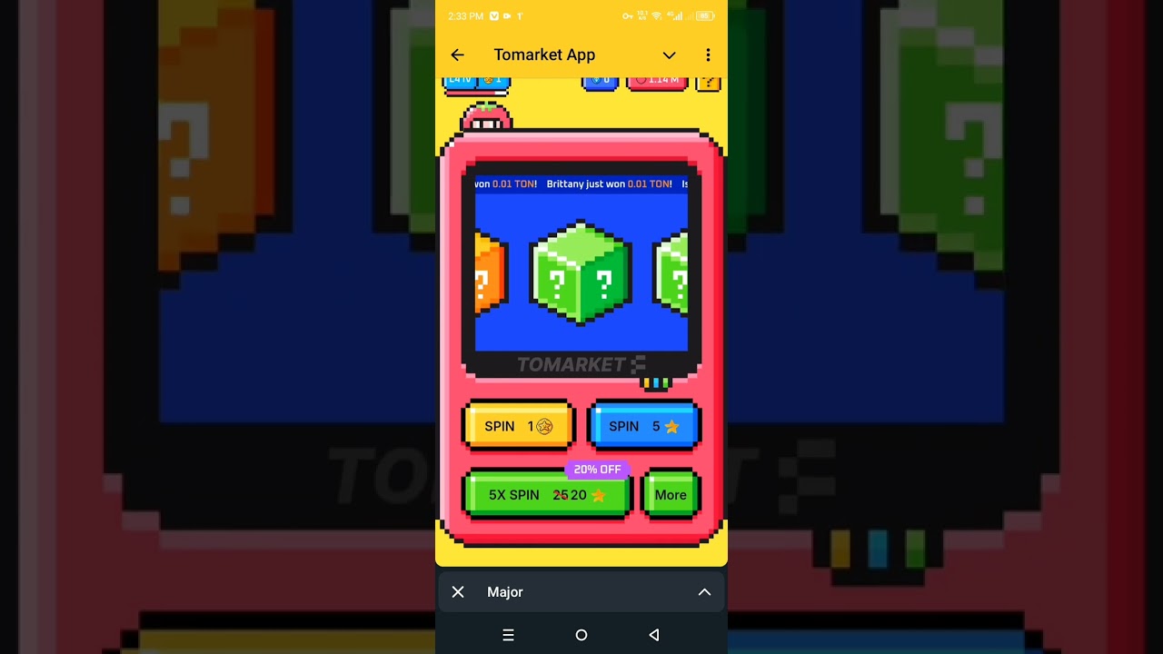 Tomarket Spin Best Trick To Get Stars 🌟 Level Up Easily || Use More Stars to level up #9october