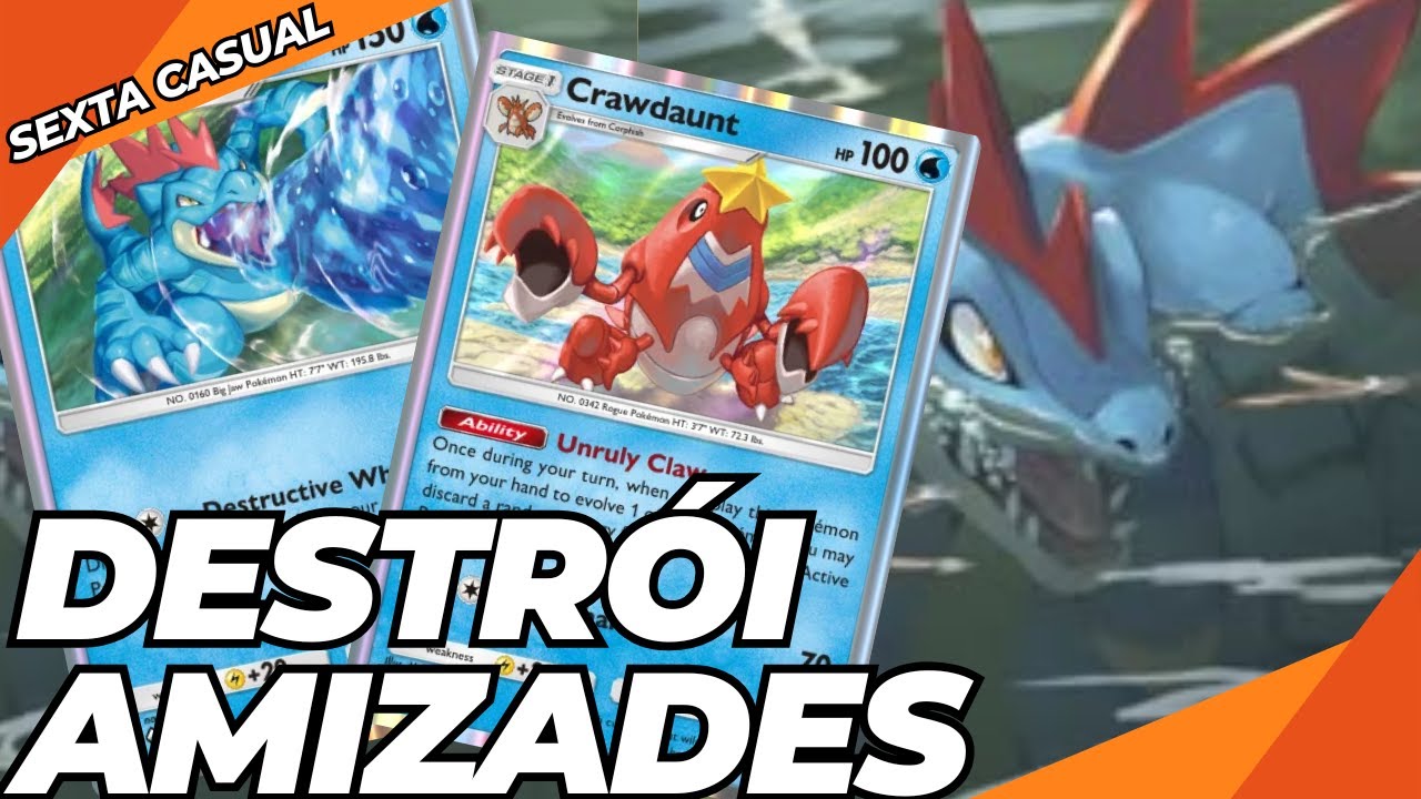 Feraligatr e Crawdaunt vão deixar seus oponentes MALUCOS | Gameplay Pokémon TCG Pocket