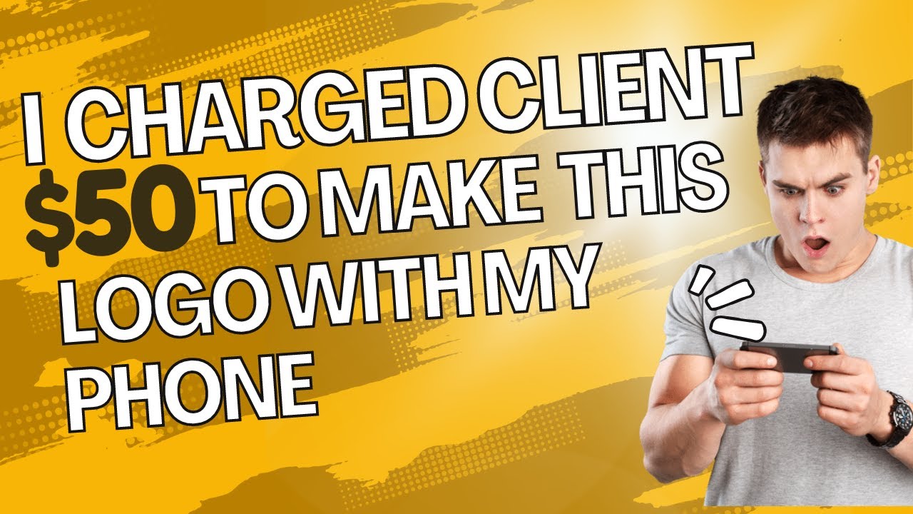 I Charged a Client $50 to Design This Logo With my Smartphone | Become a Logo Designer With Phone
