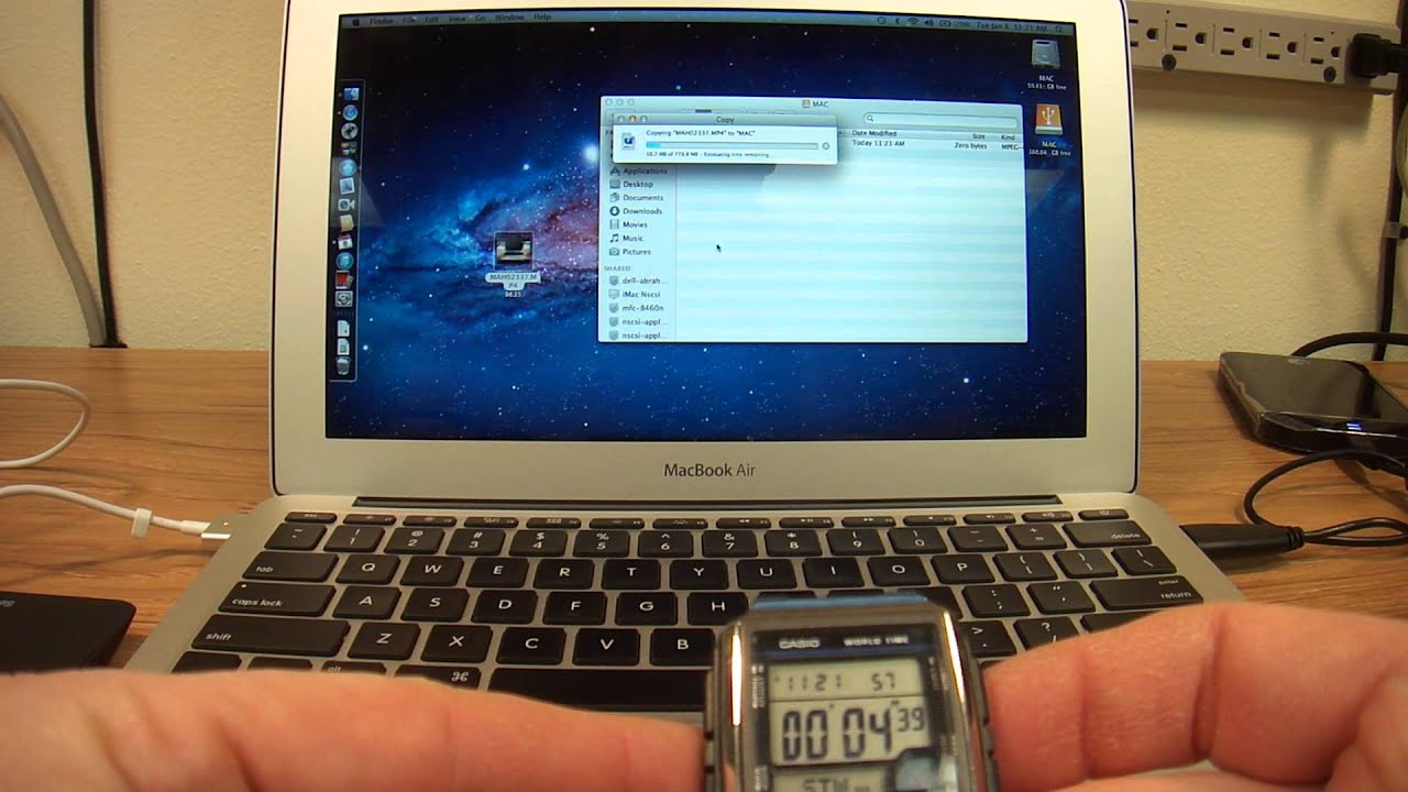 Apple MacBook iMac Thunderbolt interface compared to USB on SSD and Mechanical HD