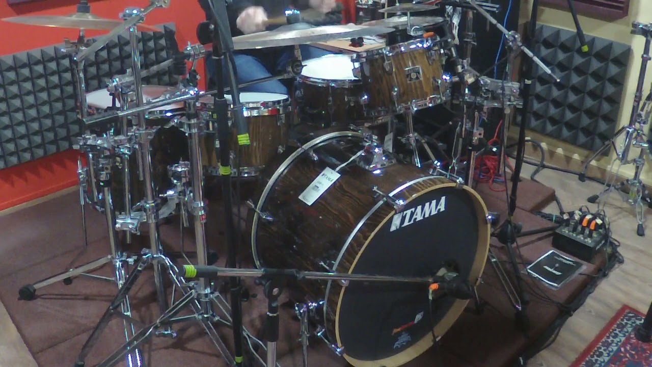 Tama Superstar Exotic & CODE Drumheads & Groove cymbals Crixus Brilliant Series (video demo)
