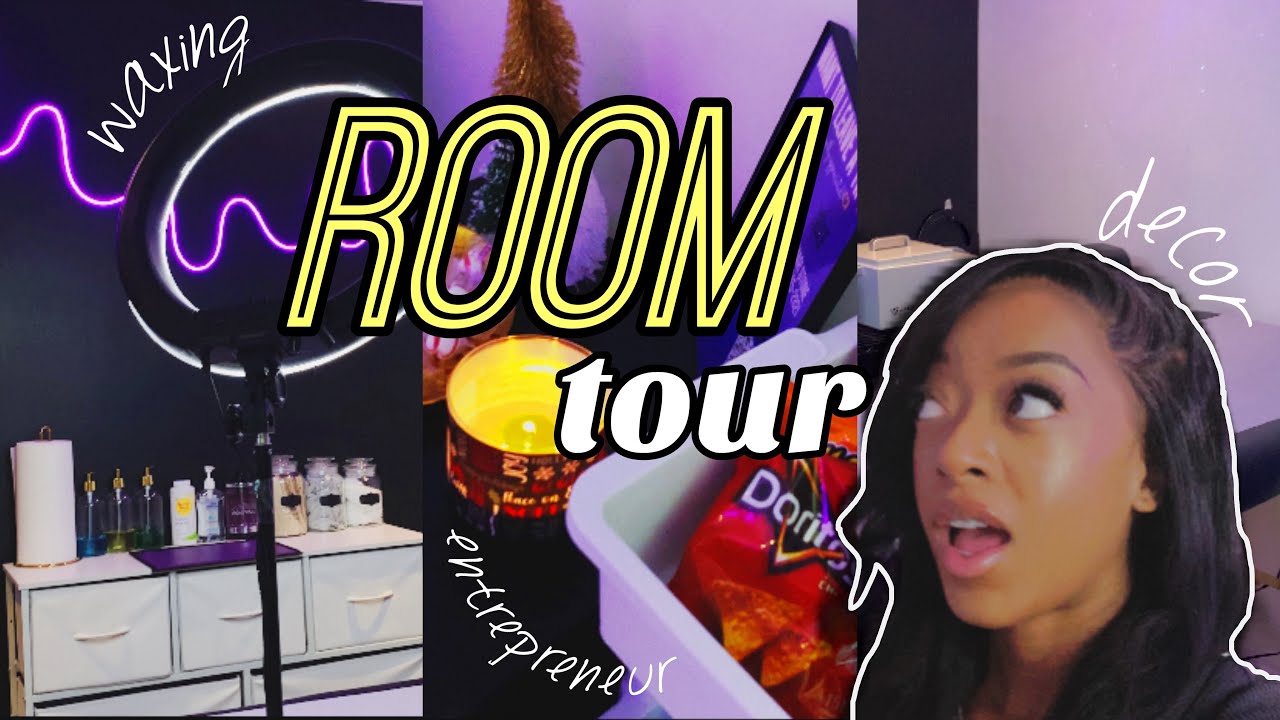 WAX TECH ROOM TOUR 💜| 20 YR OLD ENTREPRENEUR | kamarijanaee