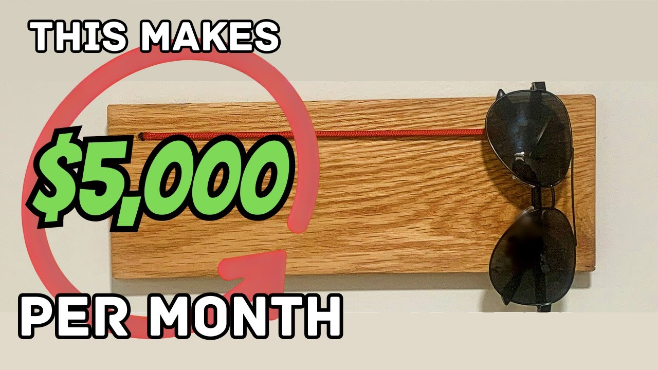 Low Cost/High Profit Sunglasses Holder - Sells Like Crazy//DIY//Make Easy Money Woodworking