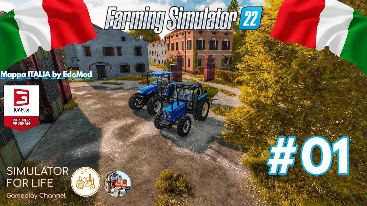 #01 *Stagione 2* SI RITORNA A CASA! w/ @Sten84YT- MAPPA ITALIA - FARMING SIMULATOR 22 ITA 1080p