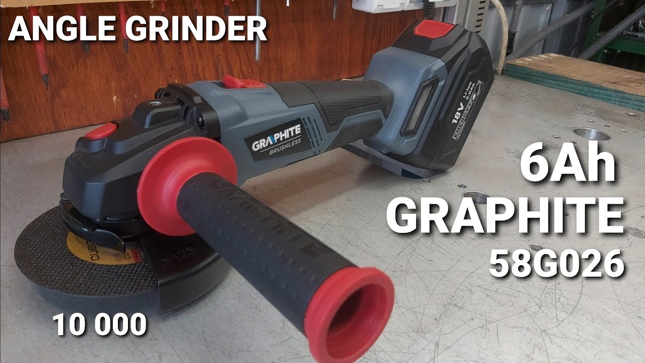 Сменная угловая шлифовальная машина Parkside Graphite 58G026 с бесщеточным двигателем  на 6 Ач