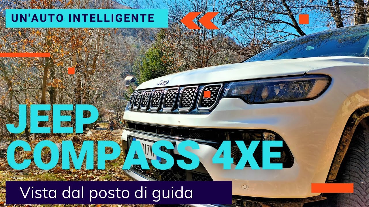 Jeep Compass 4xe PHEV 190CV vista dal posto di guida - 5°Pt