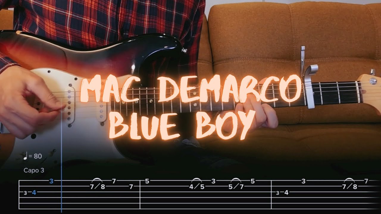 Blue Boy Mac DeMarco Сover / Guitar Tab / Lesson / Tutorial