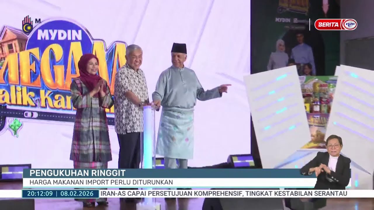8 FEB 2026 - BERITA PERDANA - PENGUKUHAN RINGGIT: HARGA MAKANAN IMPORT PERLU DITURUNKAN