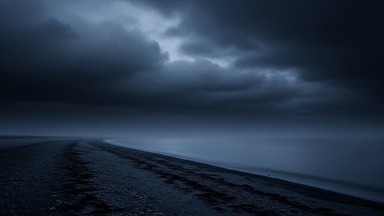 Gentle Sea Waves at Night | No Ads for Stress Relief and Calm Mind with Calm Ocean Rhythm