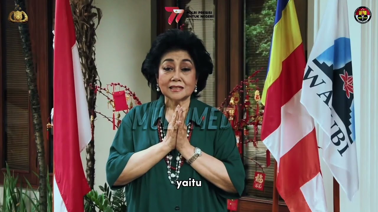 KETUA UMUM DPP WALUBI  Dra. S. HARTATI MURDAYA :  "Selamat Hari Bhayangkara ke-77 tahun 2023"