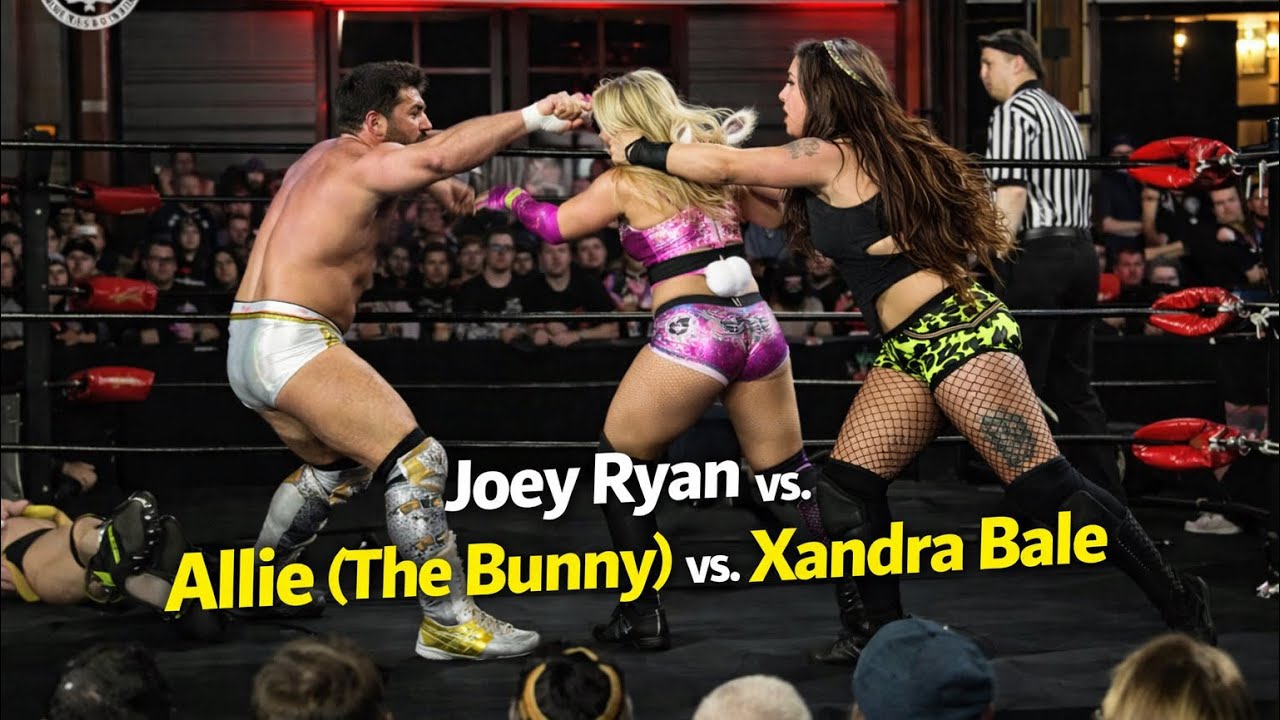 Joey Ryan vs. Allie (The Bunny) vs. Xandra Bale | Intergender Triple Threat Wrestling Contest
